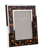 Windsor Faux Tortoiseshell & Silver 5 x 7 Photo Frame